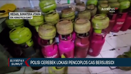 Polda Sumut Gerebek Lokasi Pengoplosan Gas Subsidi di Sunggal