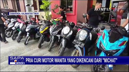 Pria Curi Motor Wanita yang Dikencani dari MiChat, Polisi Sita 10 Motor!