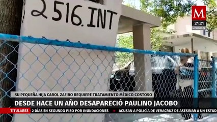 A un año de la desaparición de Paulino Jacobo, su hija requiere tratamiento medico