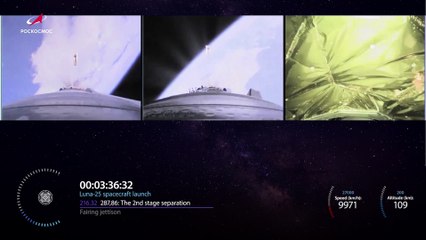 Rusia lanza la sonda Luna-25 para ser el primer país en alcanzar el Polo Sur lunar