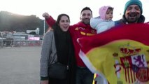 La afición española celebra la victoria sobre Holanda y el pase a semifinales