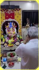 Sadguru #AniruddhaBapu worshipping Shree Ganesh _ #Ganeshotsav 2022