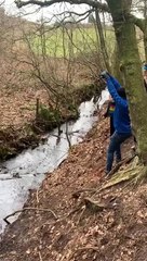 Boy Forgets To Hold On To Rope Swing