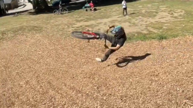 'This is superb!' - Biker performs insane stunts on a biking stunt ramp