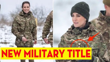 King Charles just gave Kate a new military title