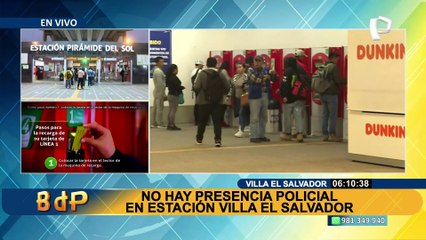 Metro de Lima: reportan nula presencia policial en las demás estaciones pese a asesinato de mujer