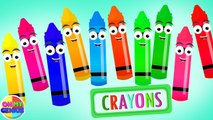 Crayons Ten In The Bed - Nursery Rhyme And Learning Video For Babies