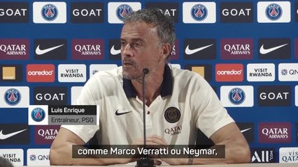 PSG - Luis Enrique sur Neymar et Verratti : “Mes actes diront ce que je pense”