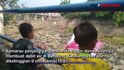 Debit Air di Bendung Katulampa Sentuh 0 Cm Hingga Nyaris Kering