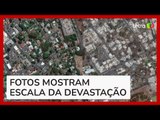 Imagens de satélite mostram antes e depois do Havaí após incêndios florestais