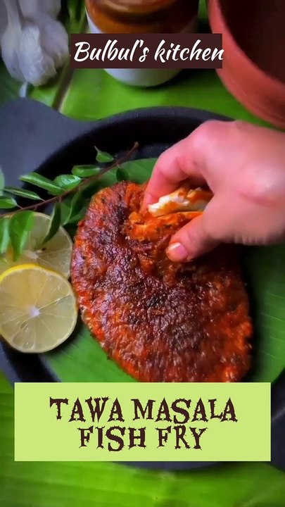 Tawa Masala Fish fry Recipe | Bulbul Ghosh | Shorts