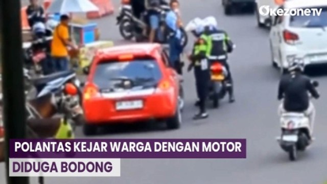Oknum Polantas Bukittinggi Kejar Pelanggar Lalin dengan Motor Diduga Bodong