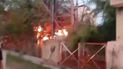 नागौर: मोबाइल टॉवर में लगी आग से मची अफरा-तफरी, फिर क्‍या हुआ ? देखिए खबर