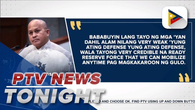 Sen. Dela Rosa says revival of mandatory ROTC may help in territorial dispute in the West Philippine Sea