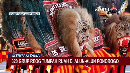 Rayakan Hari Jadi Ponorogo, 320 Reog Obyog Tumpah Ruah di Alun-Alun Ponorogo!