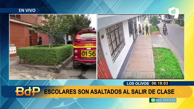 Delincuencia en Los Olivos: asaltan violentamente a escolares cuando salían de clases