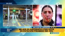 Policía resguarda Estación Pirámide del Sol tras asesinato de una mujer por parte de sicarios