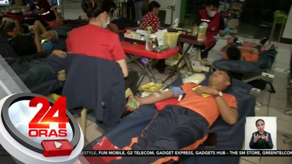 1,545 blood bags, nalikom sa bloodletting ng GMA Kapuso Foundation at PRC, as of 7pm today | 24 Oras