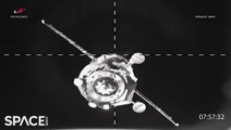 Time-Lapse Of Russian Cargo Ship Departing Space Station