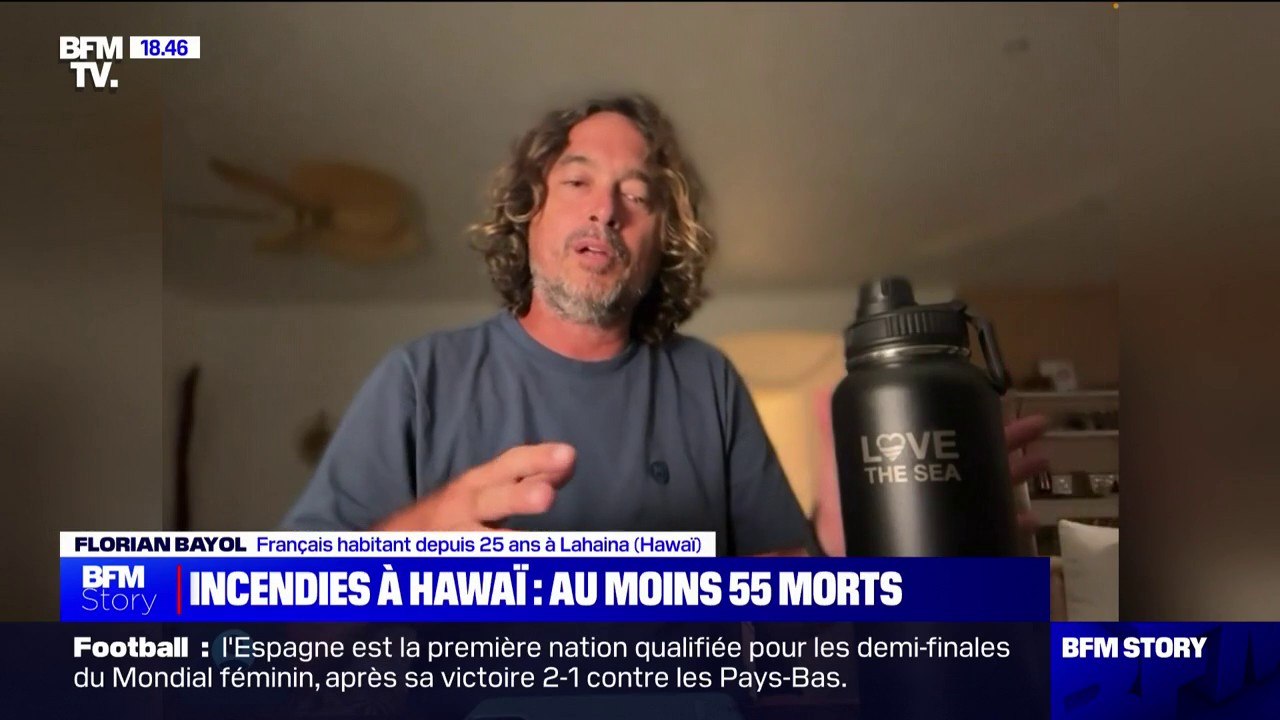 "Je me demande si mes amis sont toujours vivants": le témoignage d'un habitant français de Lahaina, ville de l'archipel d'Hawaï détruite par les incendies