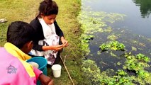 Fishing Video _ Hook Fishing _ Professional Girl Angler Hunting Catfish In The River.