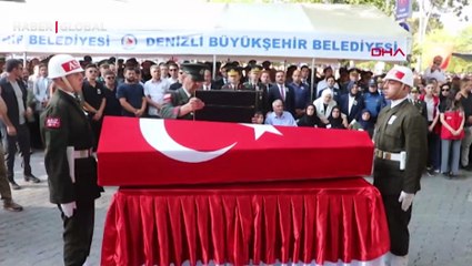 Şehit Uzman Çavuş Kemal Özek, memleketi Denizli'de gözyaşları arasında toprağa verildi