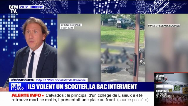 Vols de deux-roues avec violences à Grigny: J'ai adressé mes félicitations à l'ensemble des équipes [de la police] , indique Jérôme Guedj (député PS de l'Essonne)