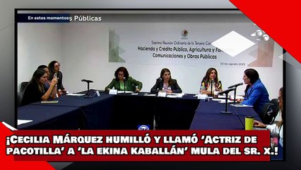 ¡VEAN! ¡Cecilia Márquez humilló y llamó ‘actriz de pacotilla’ a ‘la ekina kaballán’ mula del Sr. X.!