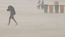 El cielo se tiñó de rojo: estas son las impresionantes imágenes que dejó una tormenta de arena en Marruecos