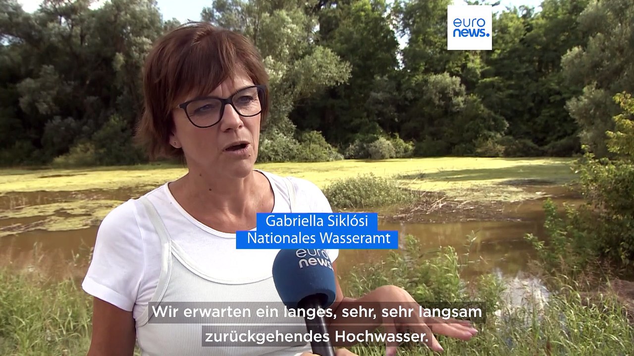 Katastrophentourismus auf der Grenzbrücke: Hochwasser erreicht Ungarn