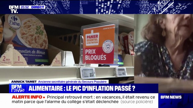 Ralentissement de l'inflation: On est très sceptique sur le fait qu'il y ait un reflux des gens qu'on accueille , affirme Annick Tamet (ancienne secrétaire générale du Secours Populaire)