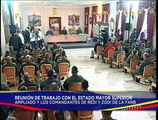 Jefe de Estado Nicolás Maduro lidera reunión con el Estado Mayor Superior de la FANB