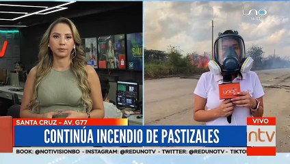 Fuego en los pastizales de la Av. G77 se descontrola por más de 5 horas