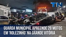 Guarda municipal apreende 28 motos em 'rolezinho' na Grande Vitória