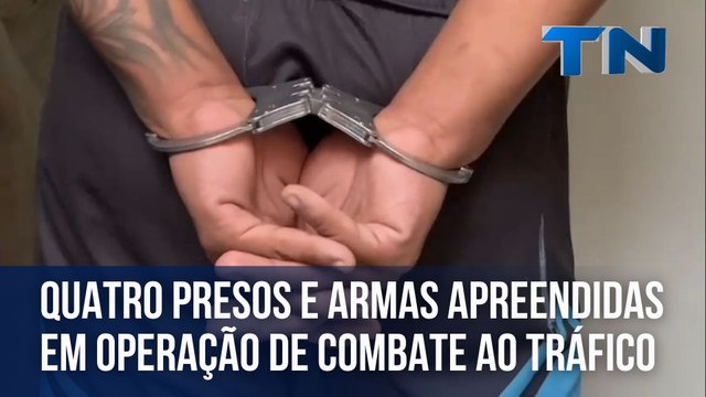 Quatro presos e armas apreendidas em operação de combate ao tráfico no ES