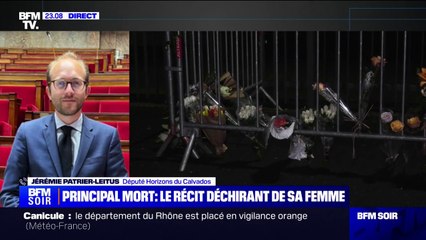 Principal de collège retrouvé mort à Lisieux: "On a besoin de savoir ce qu'il s'est passé", affirme Jérémie Patrier-Leitus (député "Horizons" du Calvados)