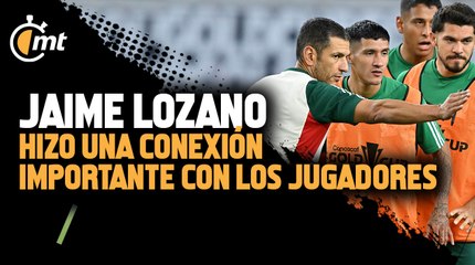 Lozano hizo una conexión con los jugadores