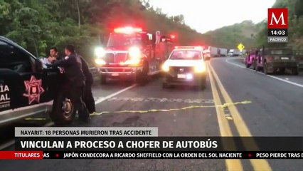 Conductor de autobús vinculado a proceso por caída en barranco en Nayarit