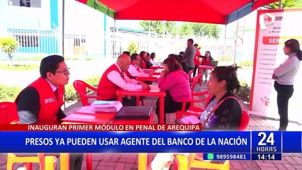 Presos ya pueden hacer operaciones bancarias: Inauguran agente en penal de Arequipa