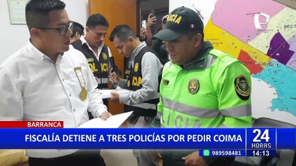 Fiscalía detuvo a tres policías por solicitar coima de S/2 mil