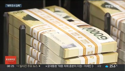 상반기 나라살림 83조 적자지만…"세무조사 감축"