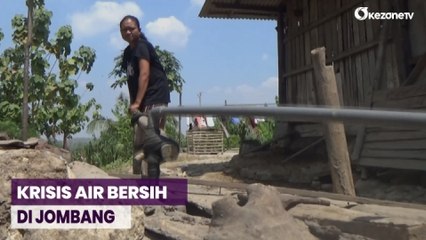 Warga Jombang Sedot Air dari Kedalaman 50 Meter demi Dapatkan Air Bersih