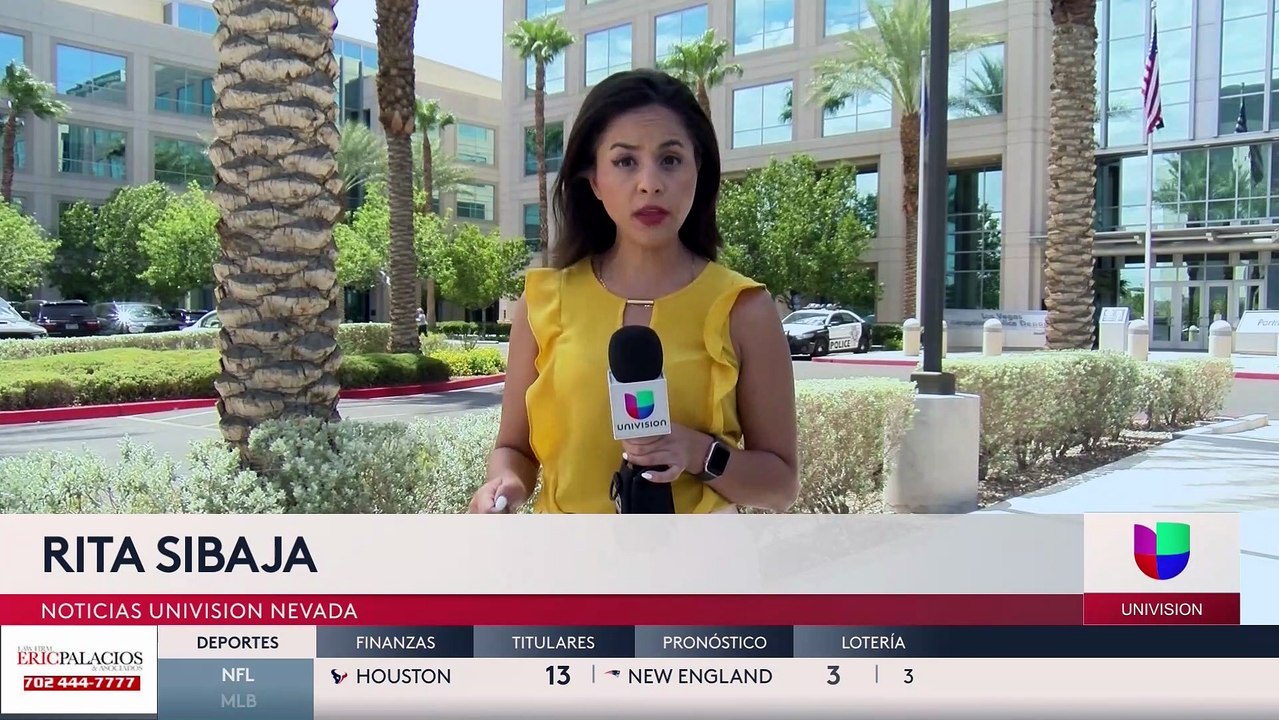 Mujer es encontrada muerta al frente de la sede de LVMPD