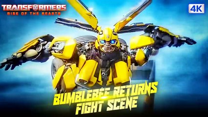 BumbleBee's Returns Fight Scene - Transformers: Rise Of The Beasts (2023) Movie.