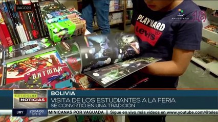 Más de cien mil visitantes asisten a la Feria del Libro de la Paz en Bolivia