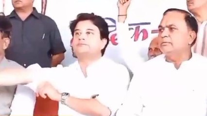 ग्वालियर: ज्योतिरादित्य सिंधिया ने कांग्रेस पर बोला जुबानी हमला, नेताओं को बताया विश्वासघाती