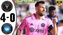 Inter Miami vs Charlotte  4-0 Full Match Highlights Leagues Cup Quarter Final 2023