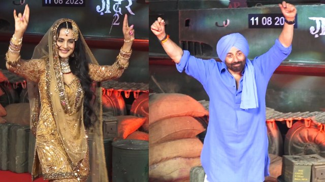 Sunny Deol, Ameesha Patel, Nana Patekar and other celebs attend 'Gadar 2' screening । FilmiBeat