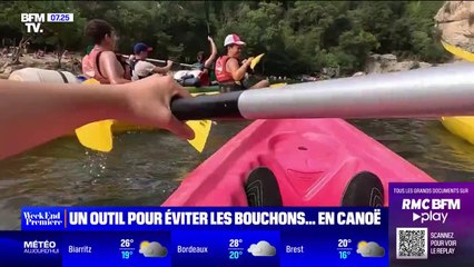 Dans les Gorges de l'Ardèche, un outil pour éviter les bouchons de canoë