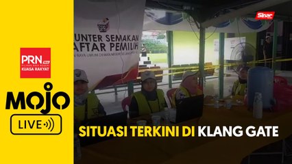 Perkembangan terkini di pusat mengundi di Klang Gate